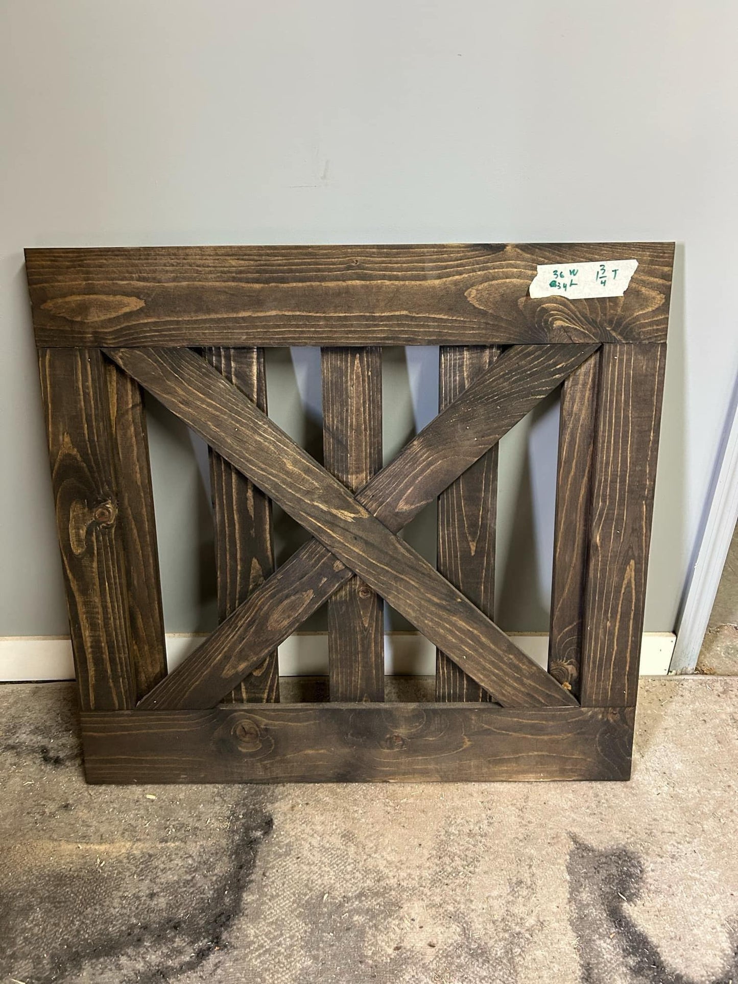 ANY SIZE Open Slat Baby & Dog Gate – Custom Handcrafted Wooden Safety Gate
