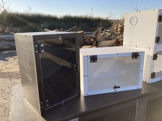 12" Bioactive PVC Mini Reptile Enclosure | Compact Habitat - Stumps Custom Wood