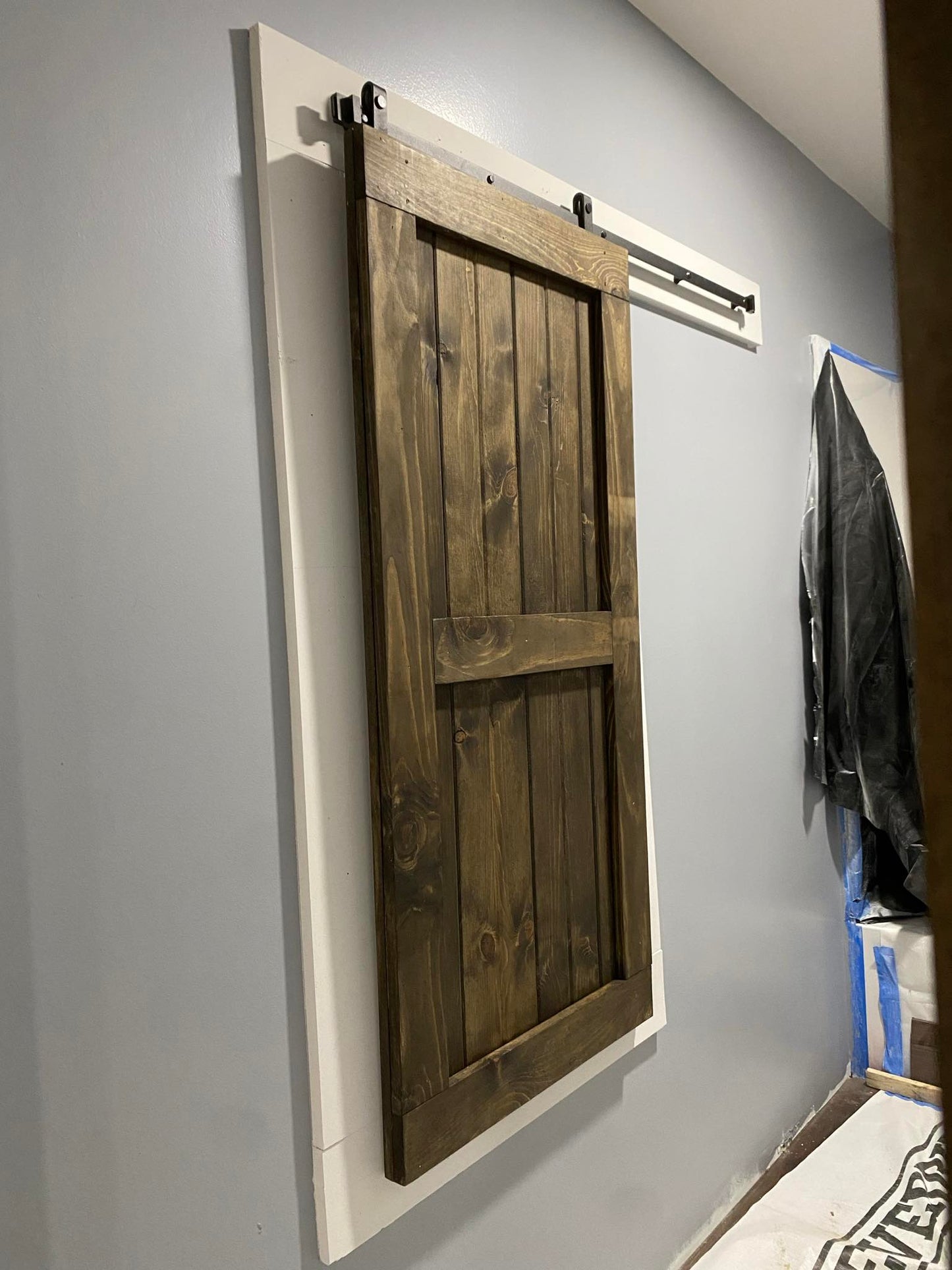 Barn Door Style Baby/Pet Gate | Custom Handmade Wooden Safety Gate