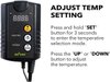 Adjustable heat mat thermostat controller for reptile enclosures
