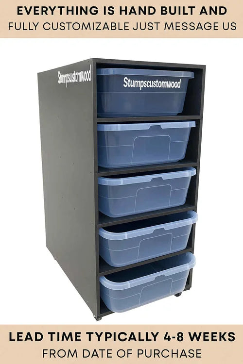 SCW 28qt Recessed Heat Reptile Rack | PVC Snake Breeder Rack