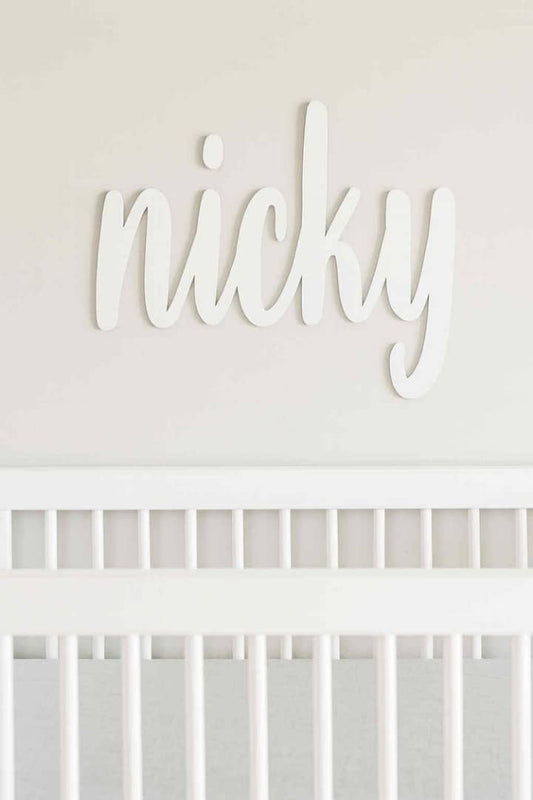 3D Name Wall Hanging Decor | Personalized Wooden Nursery & Kids Room Sign