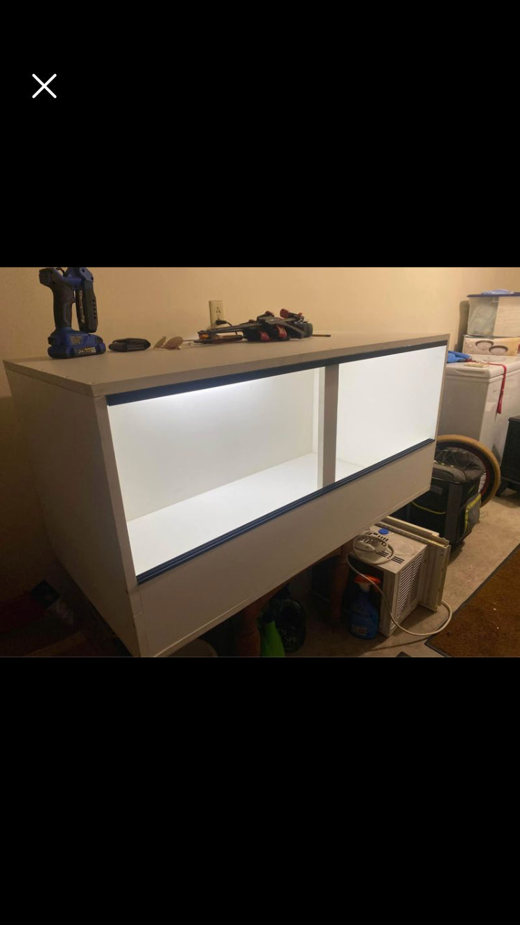 5 Foot (60") Black Bioactive PVC Reptile Enclosure