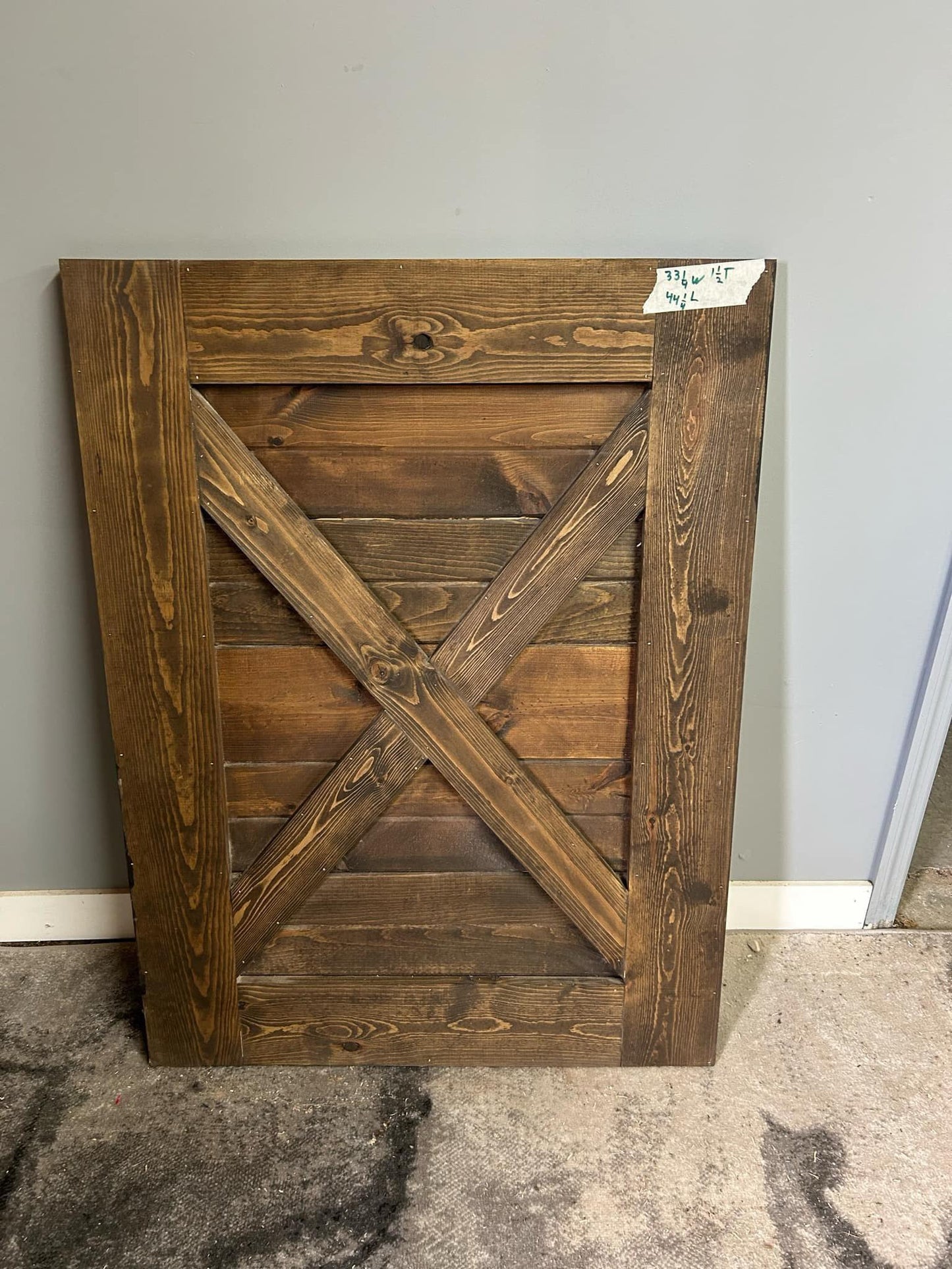 Barn Door Style Baby/Pet Gate | Custom Handmade Wooden Safety Gate