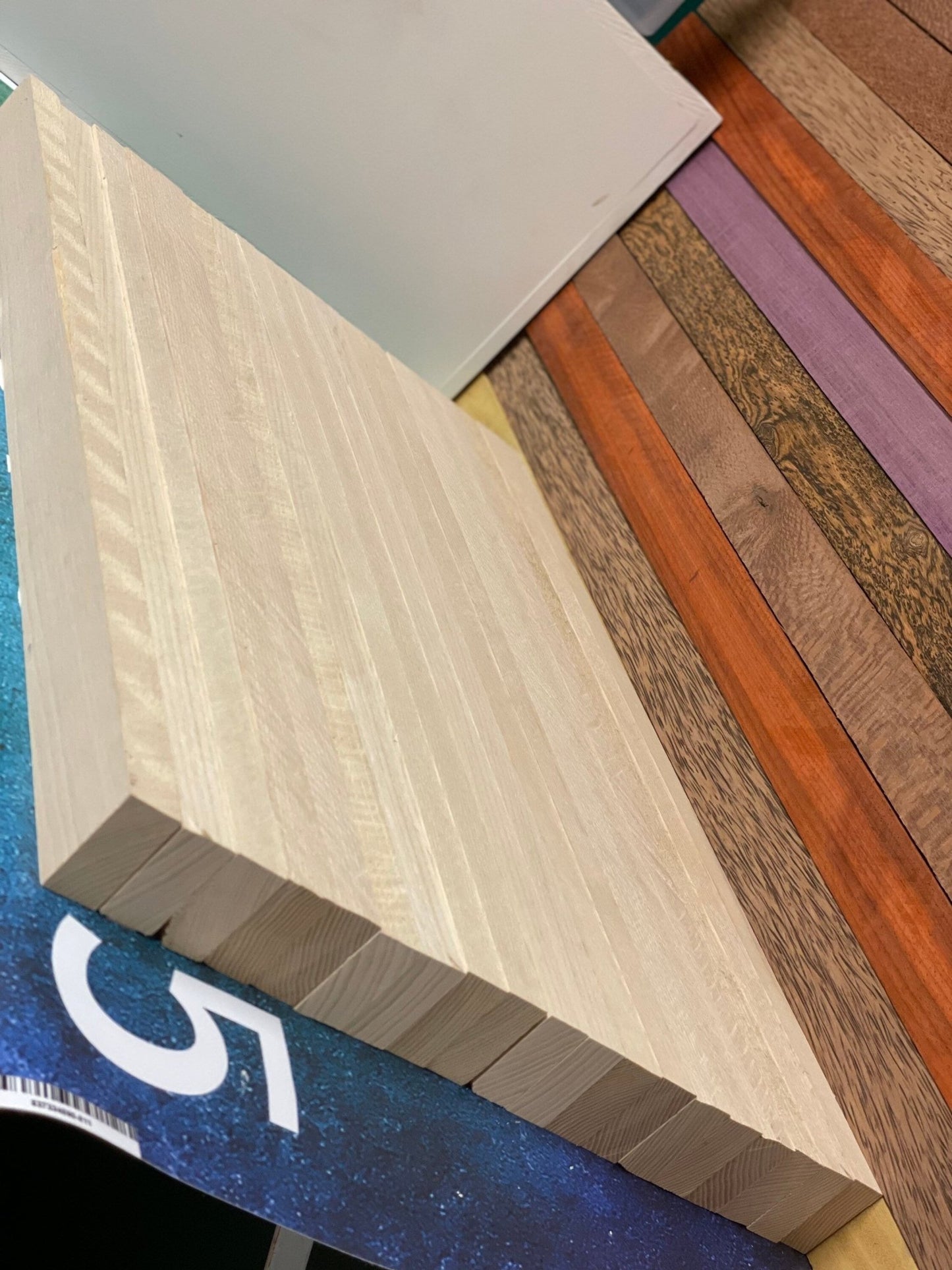 Ash Kings Hardwood Cutting Board Blanks: 3/4" x 1 3/4" (19 pc) - Stumps Custom Wood