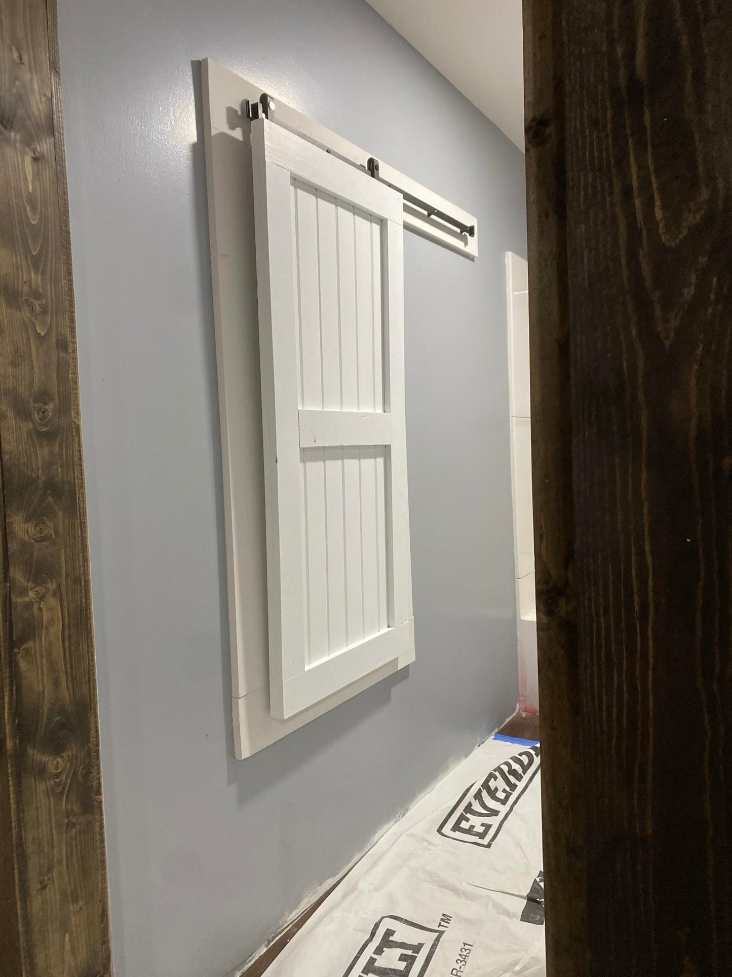 Barn Door Style Baby/Pet Gate | Custom Handmade Wooden Safety Gate