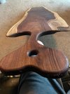 Giant Charcuterie Cutting Board – Live Edge Black Walnut Serving Board