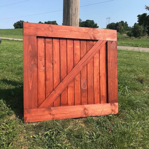Barn Door Style Baby/Pet Gate | Custom Handmade Wooden Safety Gate