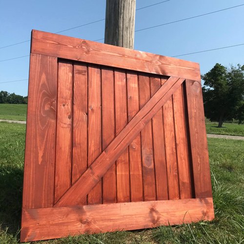 Barn Door Style Baby/Pet Gate | Custom Handmade Wooden Safety Gate