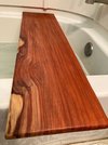 Padauk Wood Bath Tray | Handmade Exotic Wooden Bathtub Board
