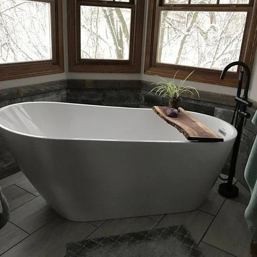 Barky Walnut Bathtub Tray | Handmade Live Edge Bath Board with Natural Bark