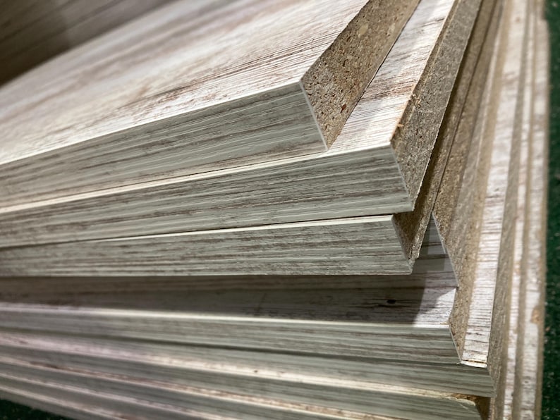 Farmhouse White Barnwood Tone Shelves – 3/4” Custom Cut Boards