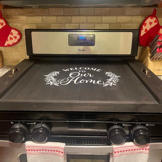 Personalized Noodle Board Stove Cover: Custom Size Electric Stove Top Tray