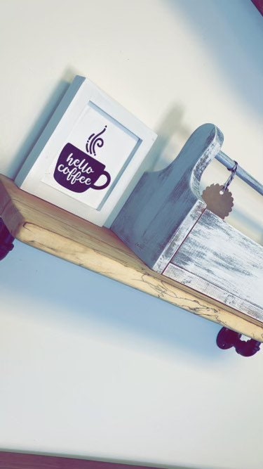 Spalted Maple Live Edge Shelf: Rustic Wall Decor