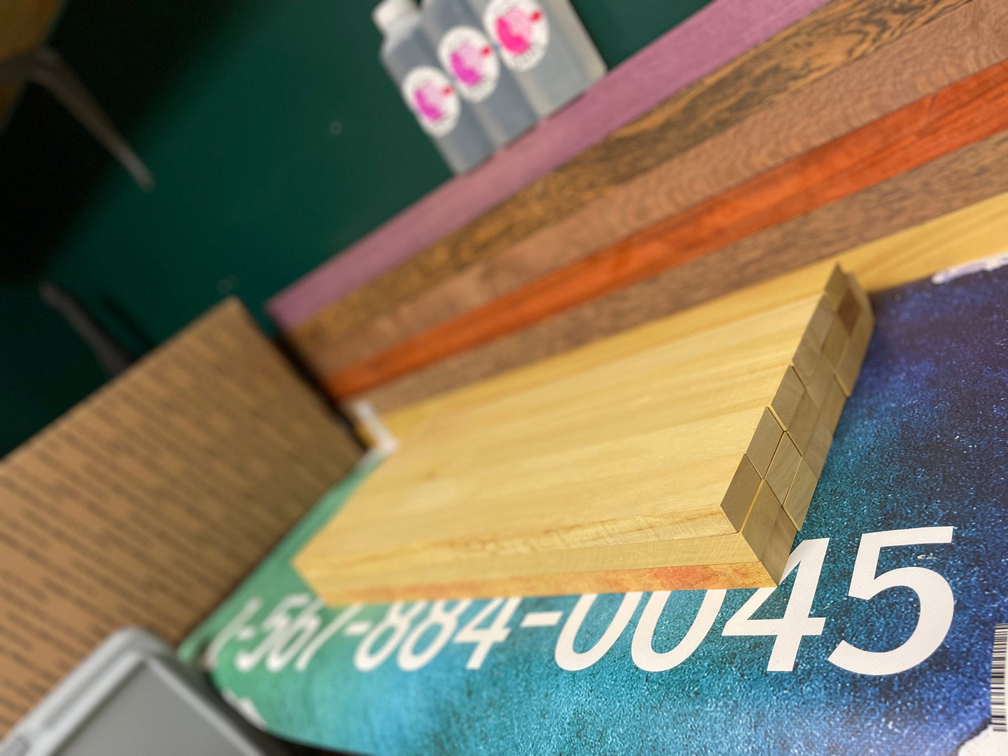 Single Pau Amarello Wood Blank: Yellow Heart Hardwood for Cutting Boards