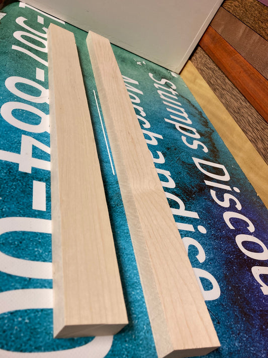 Single Hard Maple Cutting Board Blanks: Kiln Dried Wood Lumber