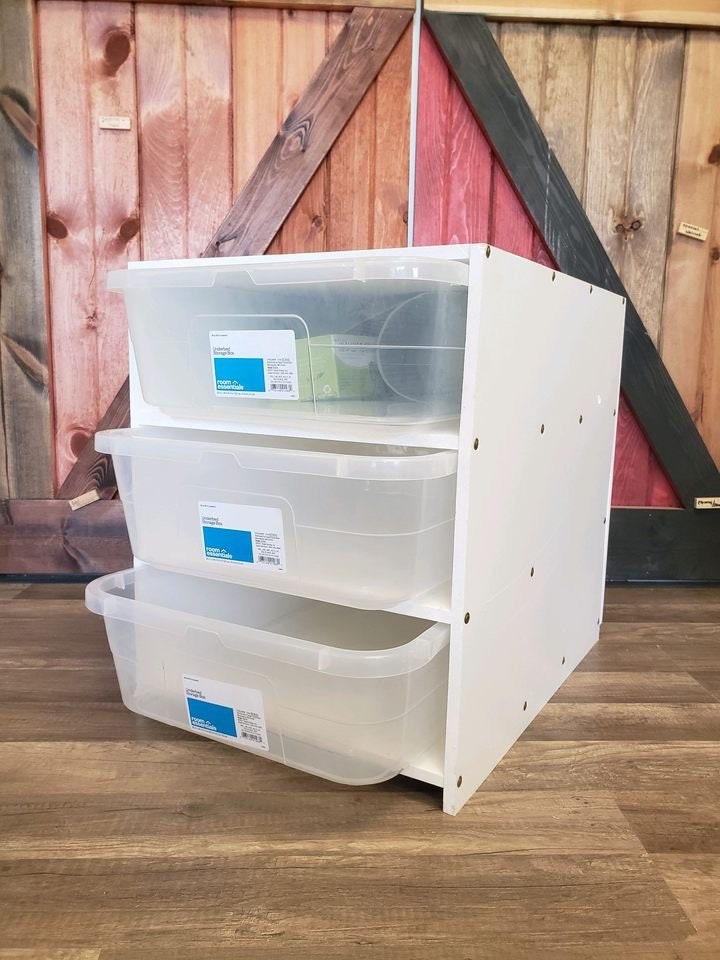 SCW 28qt Recessed Heat Reptile Rack | PVC Snake Breeder Rack