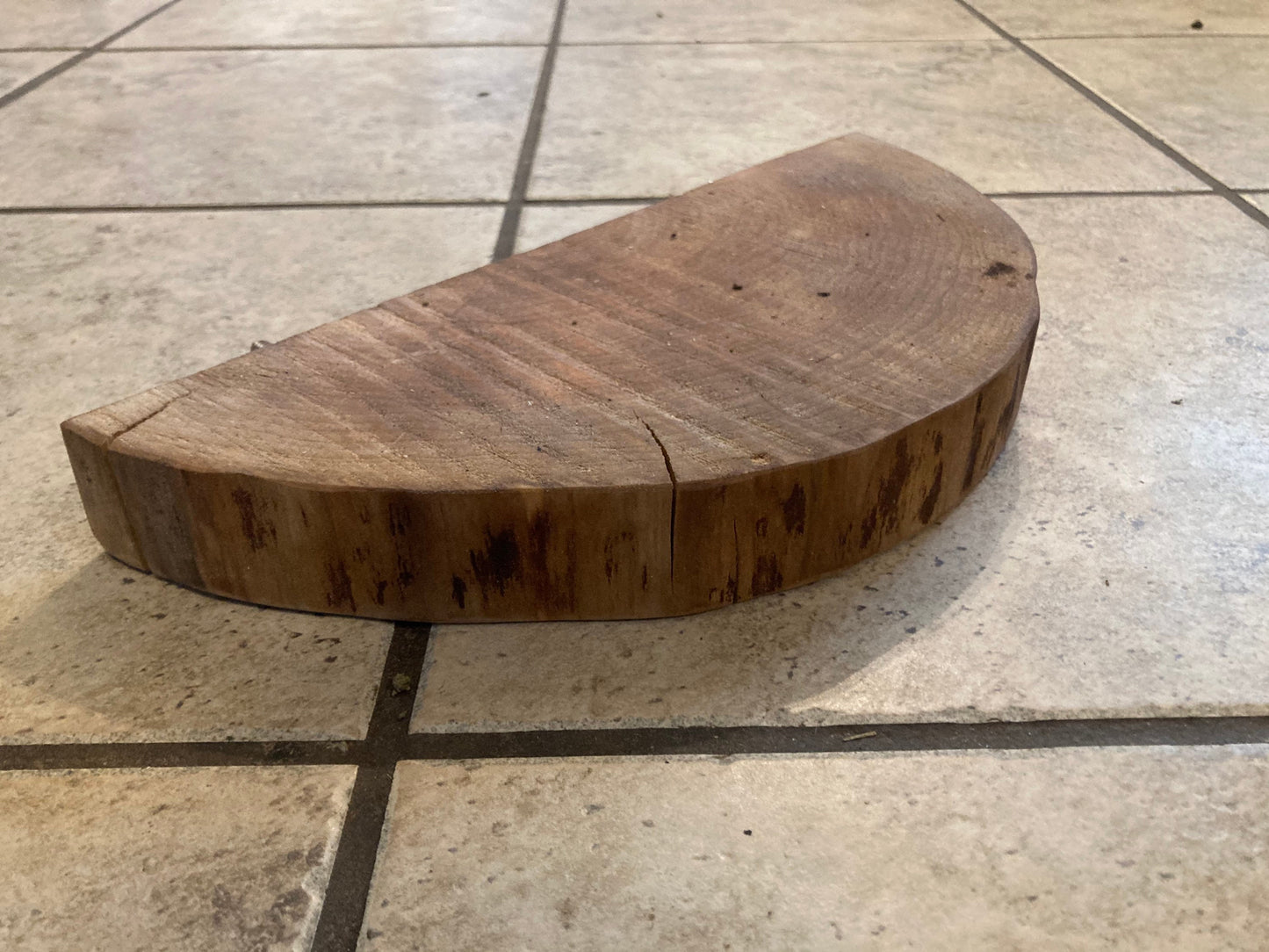 Natural Walnut Round Ledge: Rodent Cage Accessories
