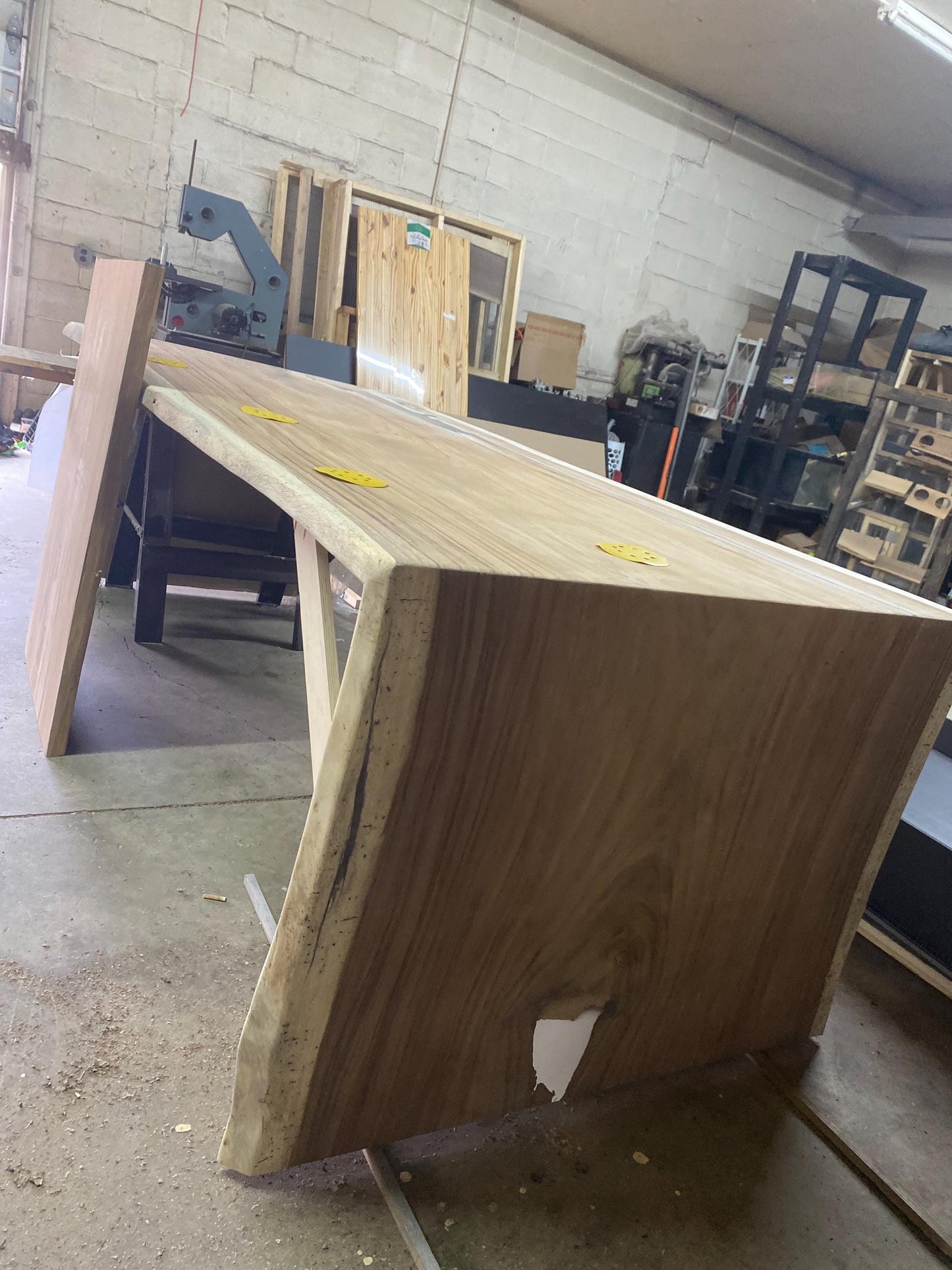 Custom Live Edge Waterfall Kitchen Island: Handcrafted Solid Wood Countertop Bar