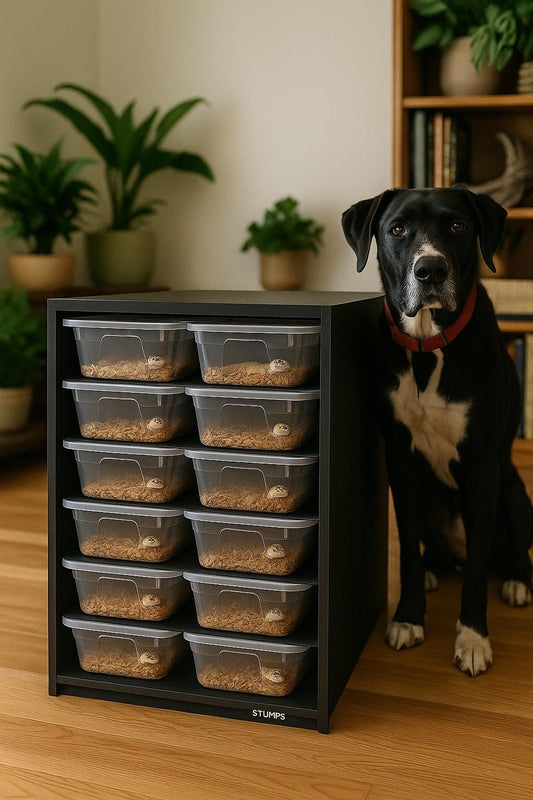 6qt Hatchling Snake Rack: PVC Reptile Enclosure