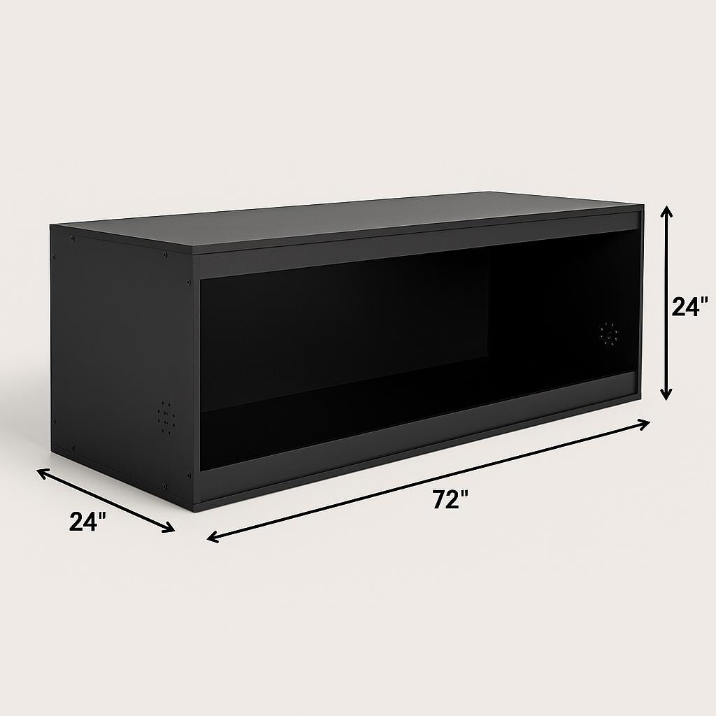 72" Black PVC Reptile Enclosure: Bioactive Habitat for Pythons, Lizards
