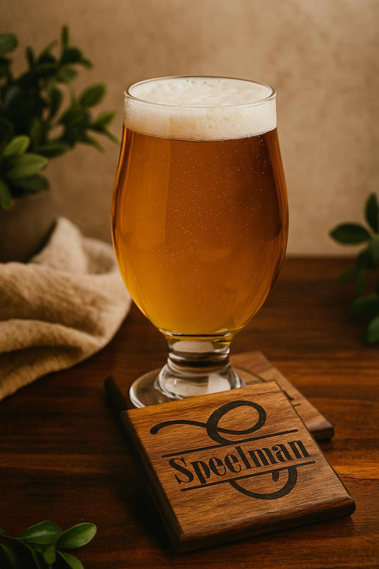 Monogram Coaster Set | Custom Engraved Drink Holder Coasters | Housewarming Gift | Wedding Favor | Drink Sweat Stand | Drink Placemat