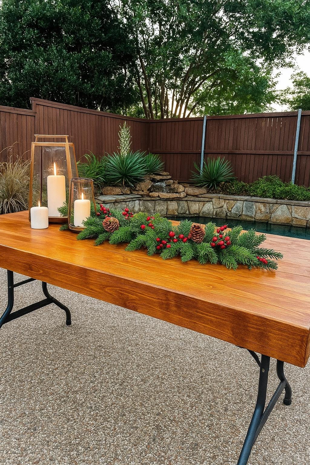 Handmade Rustic Wood Folding Table Cover: Custom Event Table Topper for Parties