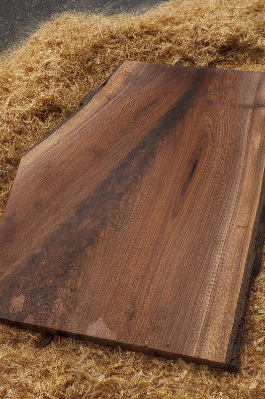 Black Walnut Live Edge Slab: DIY Charcuterie Board & Epoxy Tabletop