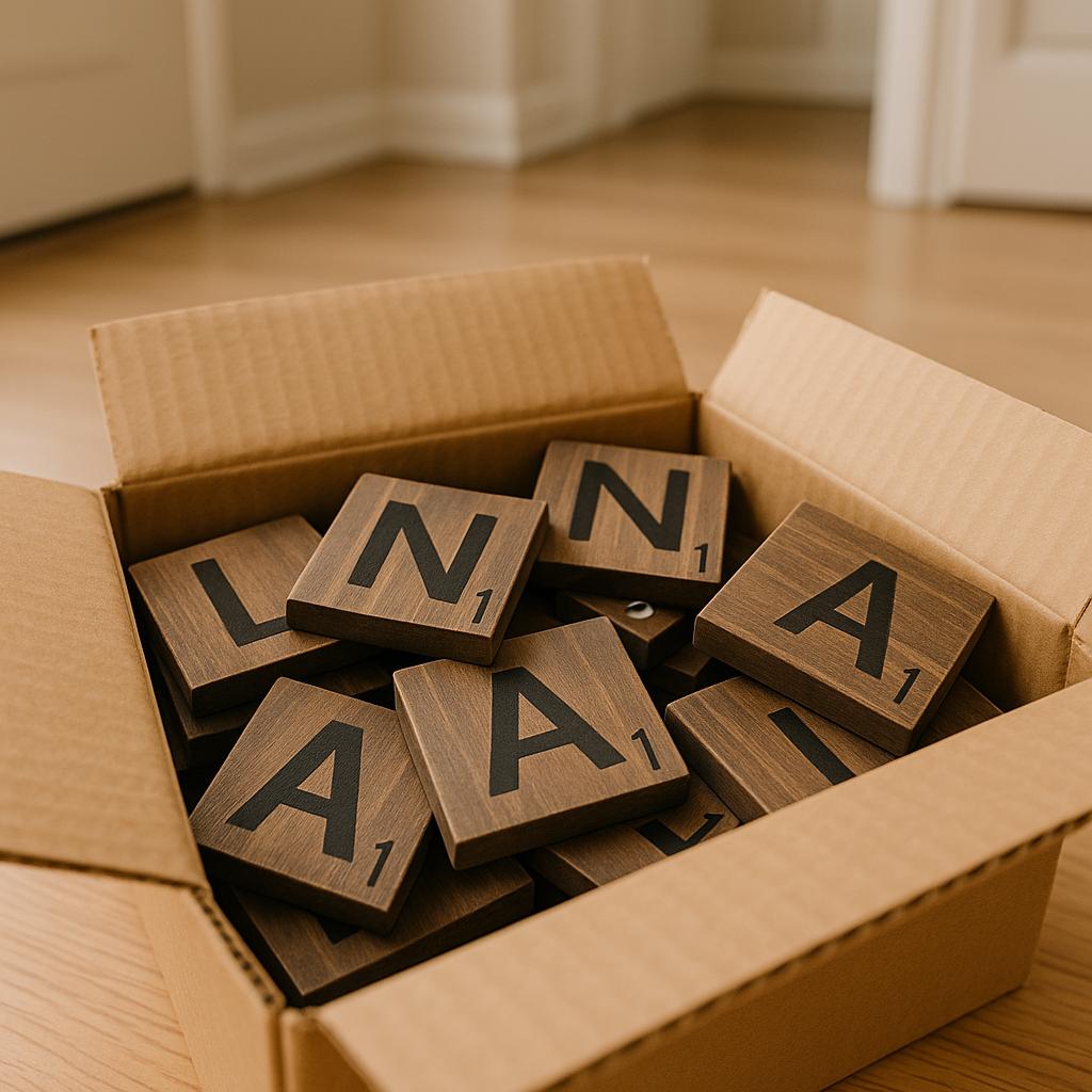 Family Scrabble Name Blocks: Personalized Wooden Tiles Wall Art & Custom Gift Decor