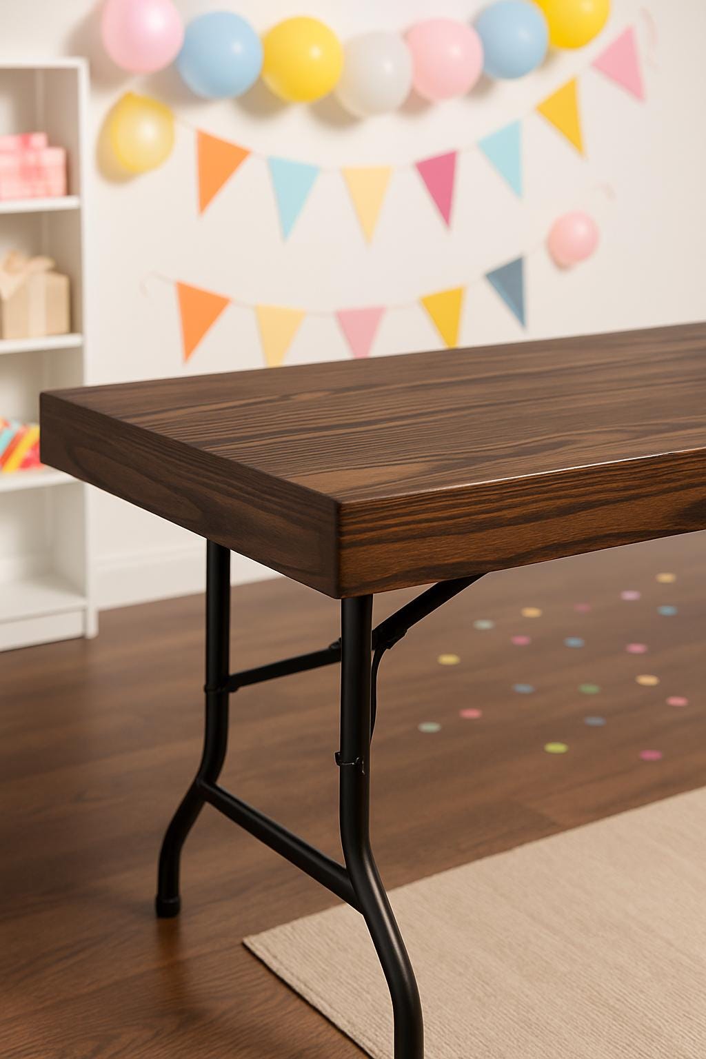 Handmade Rustic Wood Folding Table Cover: Custom Event Table Topper for Parties
