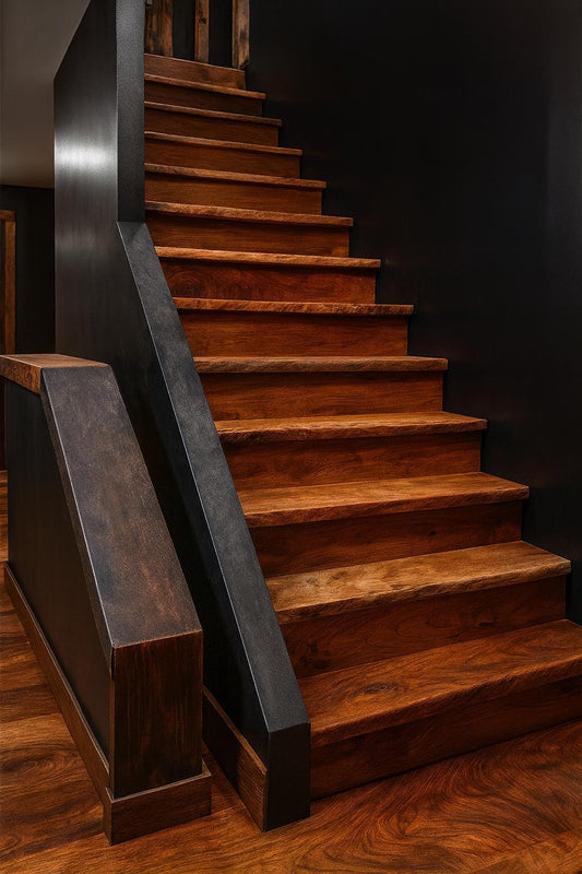 Handmade Live Edge Wood Stair Treads: Rustic Modern Upgrade (4 Pack)