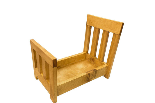 Mini Newborn Bed: Rustic Photo Prop for Baby - Stumps Custom Wood