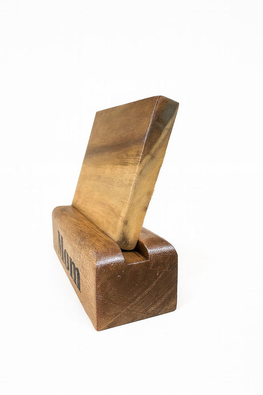 personalized wood Christmas card keepsake Personalized Unique Gifts - Stumps Custom Wood