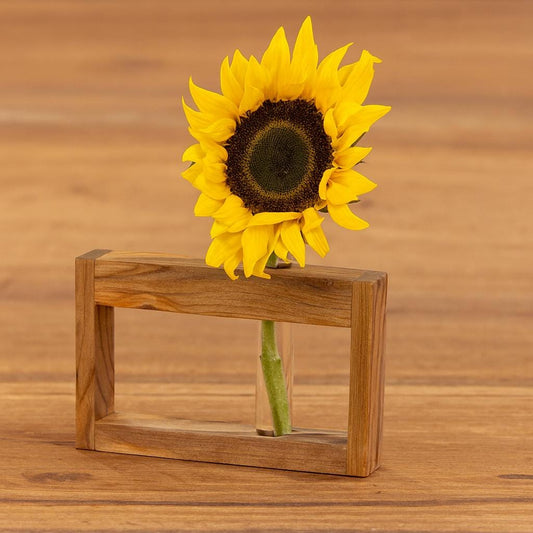 Rustic Live Edge Propagation Station | Handmade Wooden Plant Holder - Stumps Custom Wood