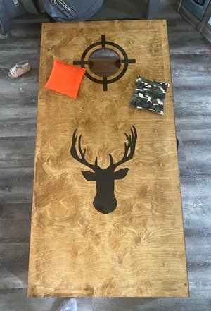 Cornhole Boards 2x4 Style | American Made Regulation Game Set with Bags