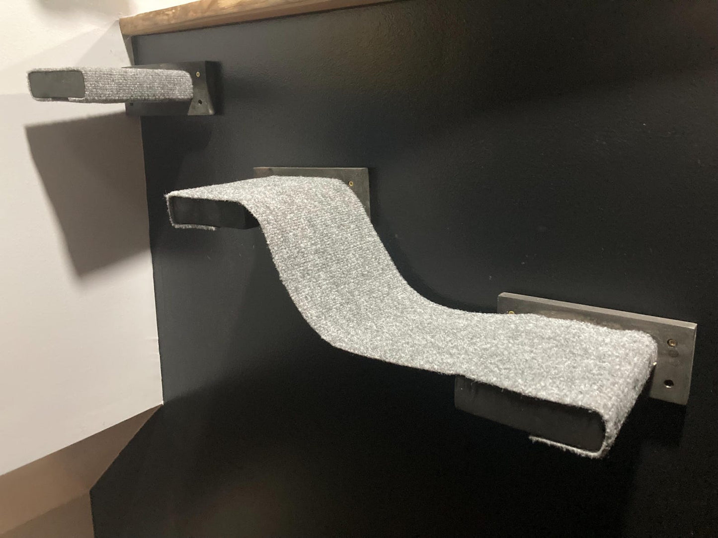 Wooden Cat Wall Bridge: Wooden Hanging Walkway - Stumps Custom Wood