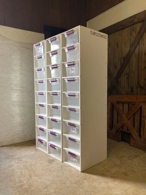 16qt Reptile Snake Rack Shelf | PVC Hatchling Rack System - Stumps Custom Wood