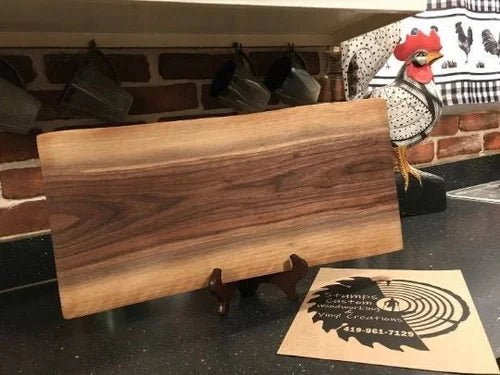 18x10" Walnut Cutting Board | Personalized Handmade Board - Stumps Custom Wood