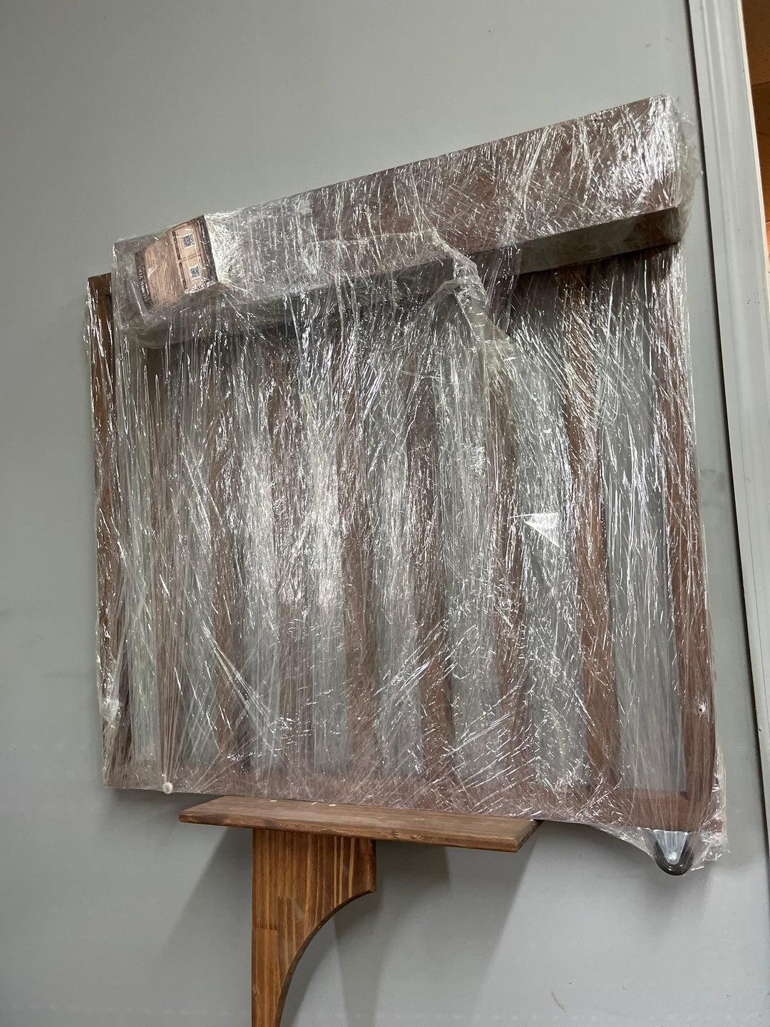 Dark Walnut Sliding Pocket Gate 39” wide x 36”tall (Clearance)