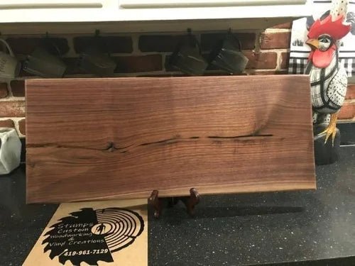 24x12 Live Edge Walnut Cutting Board | Handmade Kitchen Board - Stumps Custom Wood