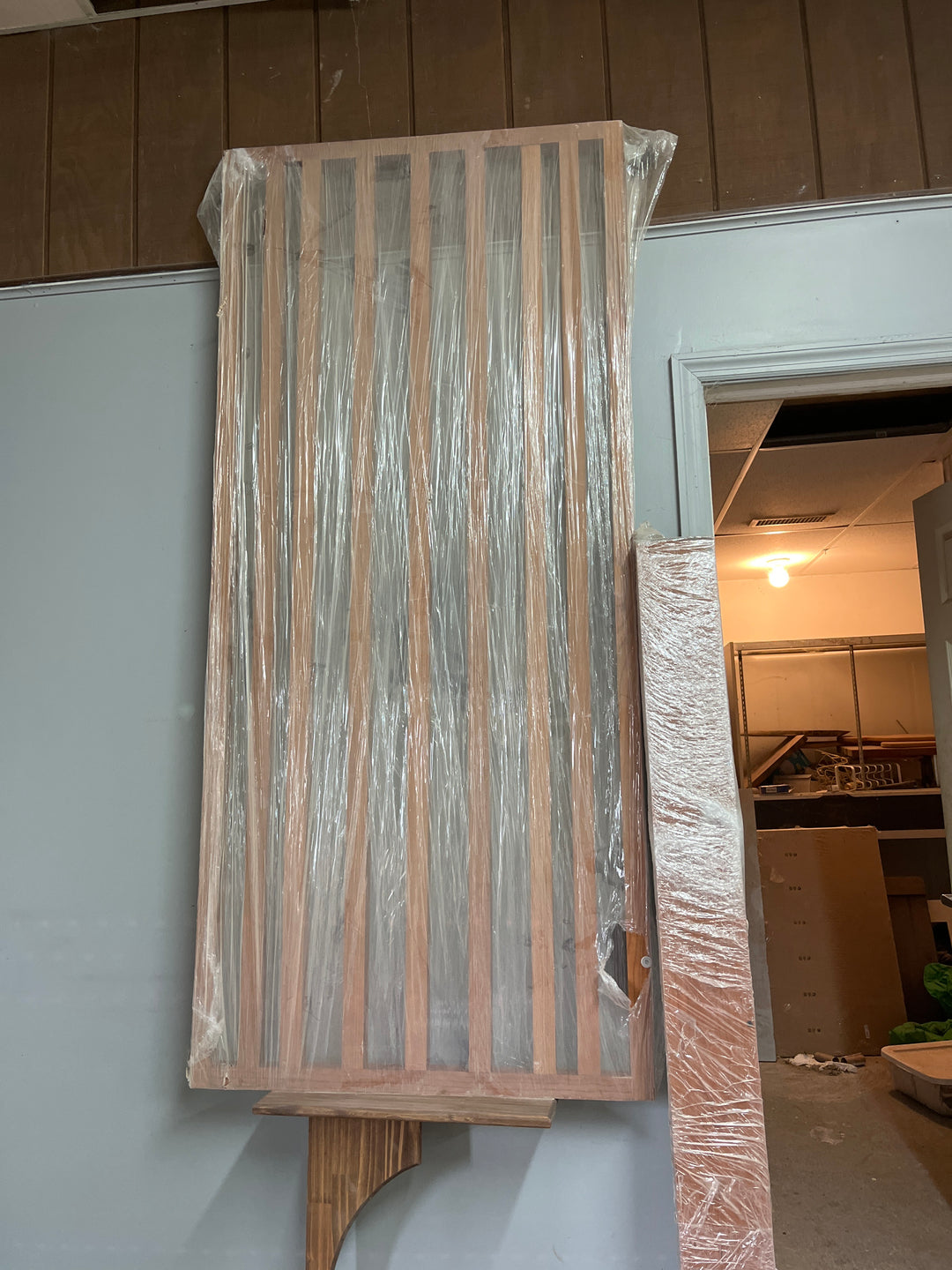 Real Cherry Sliding Pocket Gate 73” wide x 36” tall + Real Cherry Rails (Clearance)