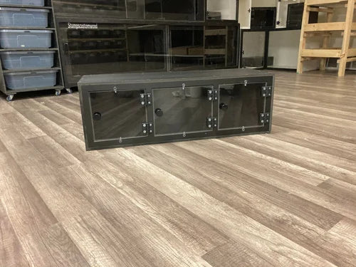 Triple Bioactive PVC Reptile Enclosure | 36" Long Stacked Habitat System