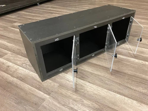 Triple Bioactive PVC Reptile Enclosure | 36" Long Stacked Habitat System