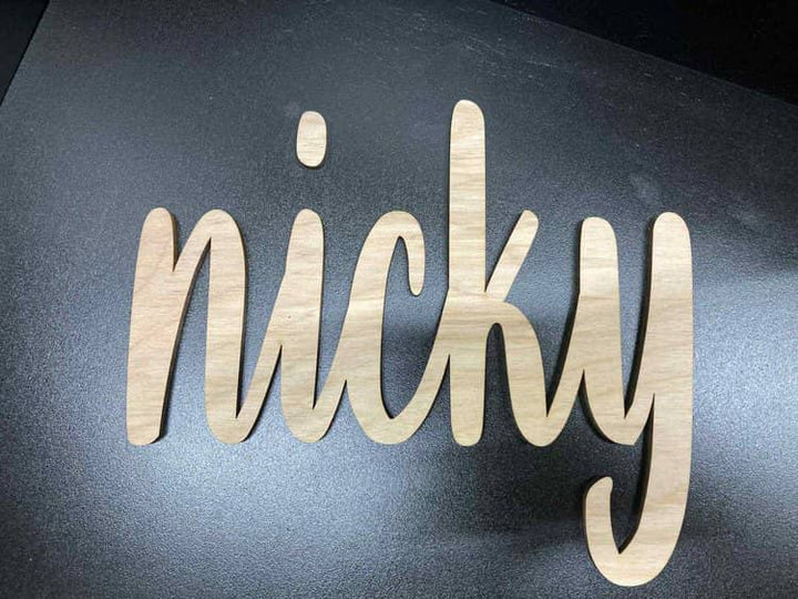3D Name Wall Hanging Decor | Personalized Wooden Nursery - Stumps Custom Wood