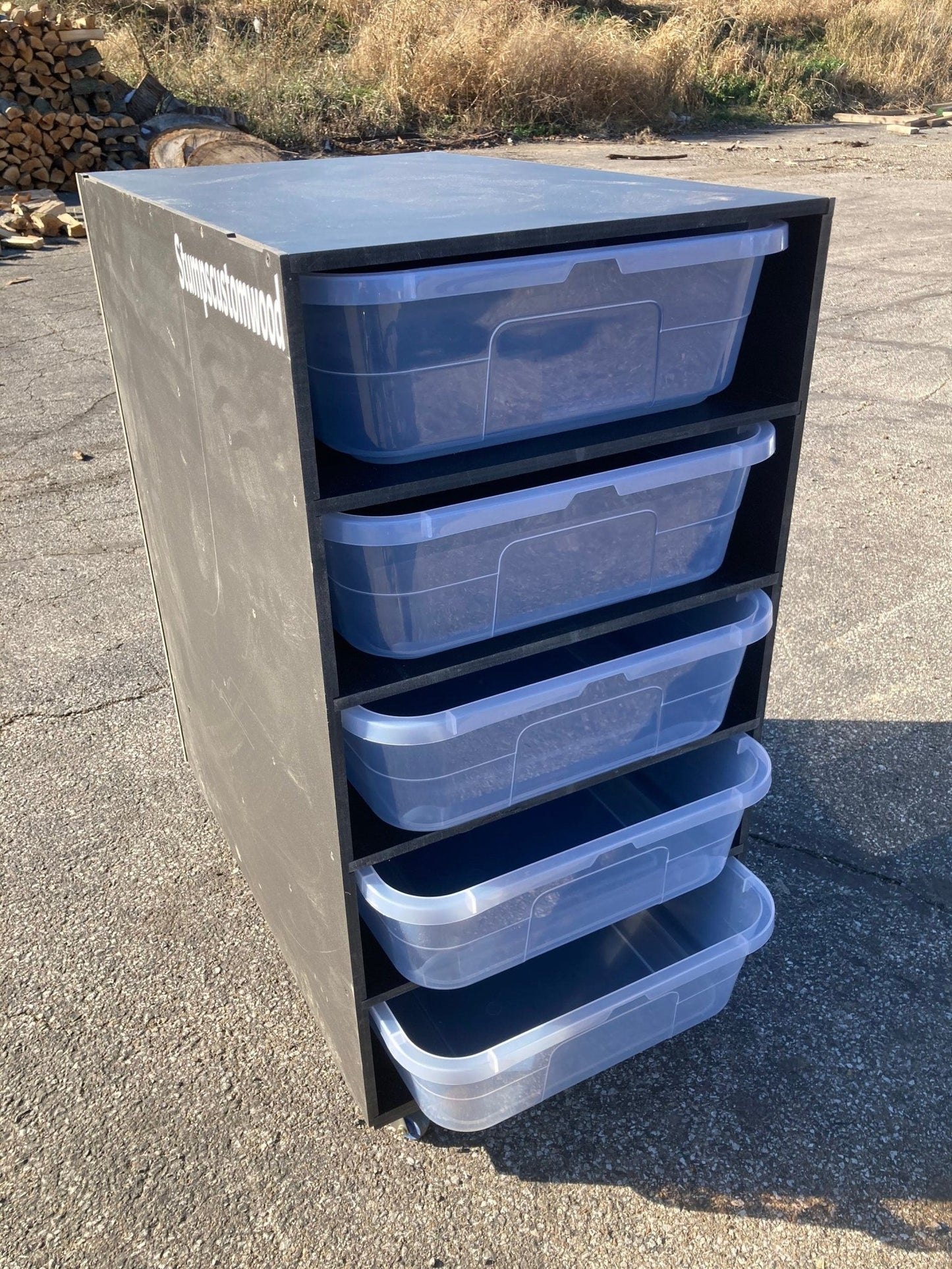 41qt PVC Snake & Ball Python Rack - Fully Assembled Reptile Enclosure - Stumps Custom Wood