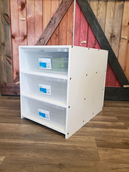 41qt PVC Snake & Ball Python Rack - Fully Assembled Reptile Enclosure - Stumps Custom Wood