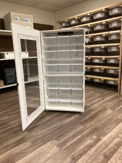 48 Reptile Egg Incubator | 18 - Slot Clutch Capacity - Stumps Custom Wood