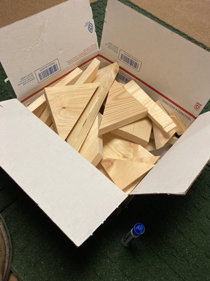 4lb Pine Wood Cut Offs: Craft Bundle Box - Stumps Custom Wood