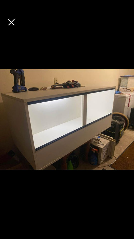 5 Foot Black Bioactive PVC Reptile Enclosure - Stumps Custom Wood