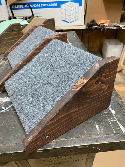 Wooden Dog Ramp for stairs in home setting - handmade in Ohio USA